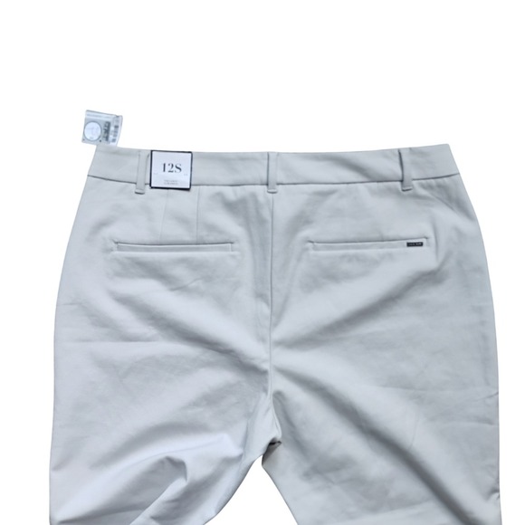 NWT White House Black Market Curvy Slim Ankle Pants Size 12 S Light Grey 2x30 - Picture 2 of 7